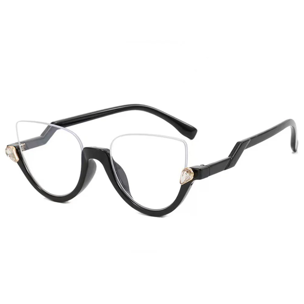 Half Rim Fashion Cat Eye Glasses for Women VK2059 - Image 2