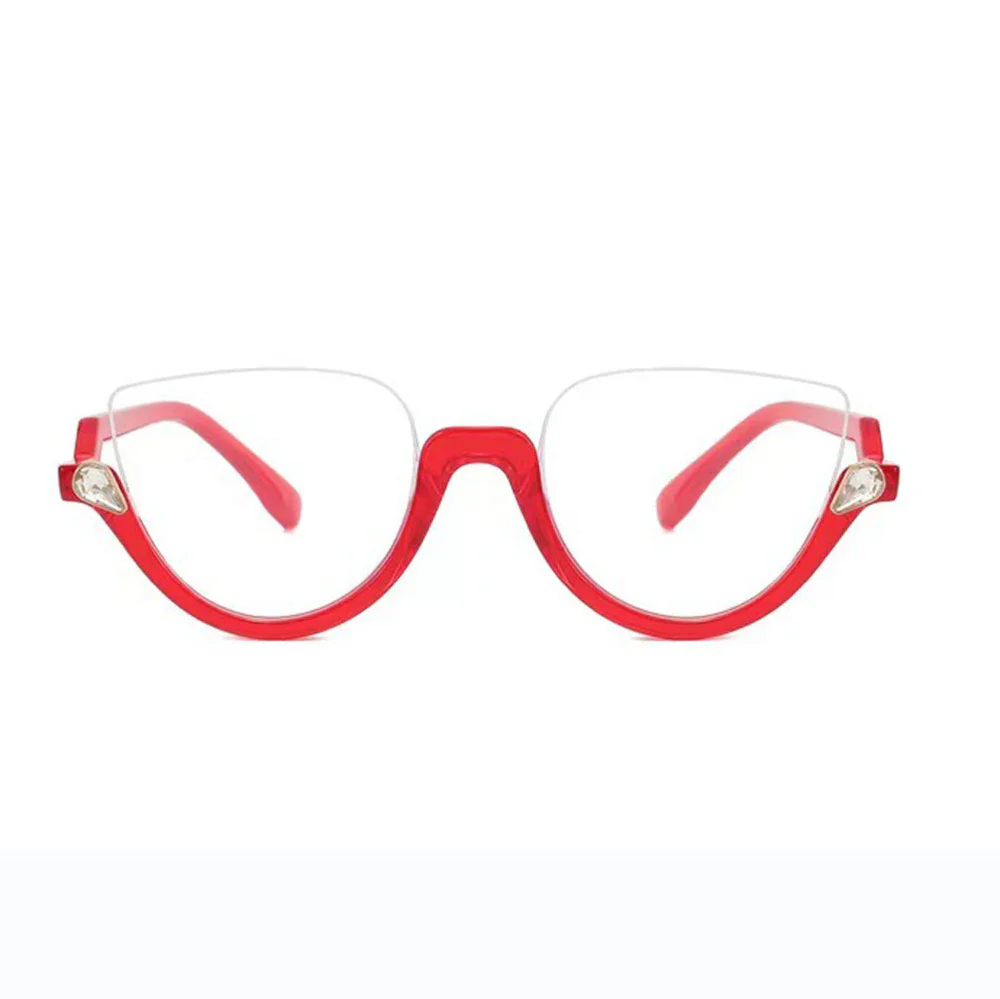 Half Rim Fashion Cat Eye Glasses for Women VK2059 - Image 5