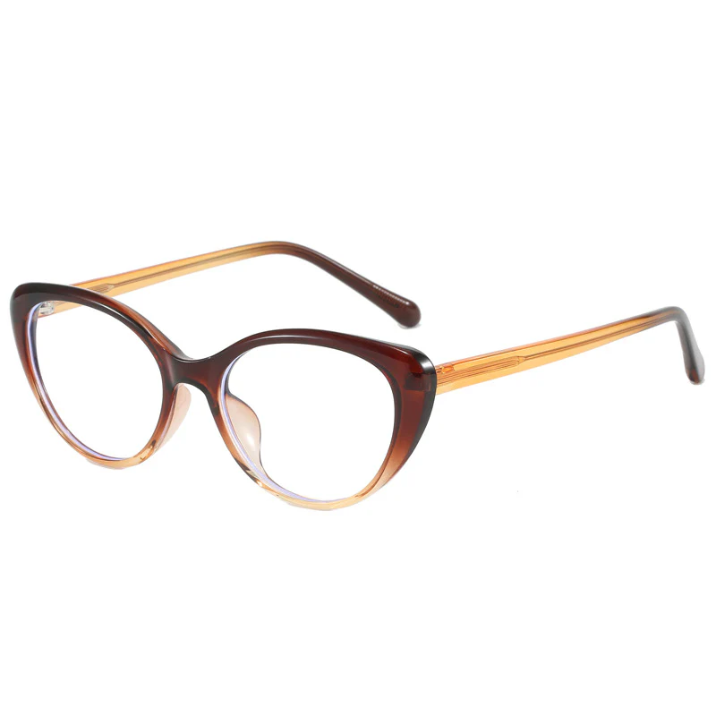 Retro Cat Eye Glasses Gradient VK2063 - Image 2