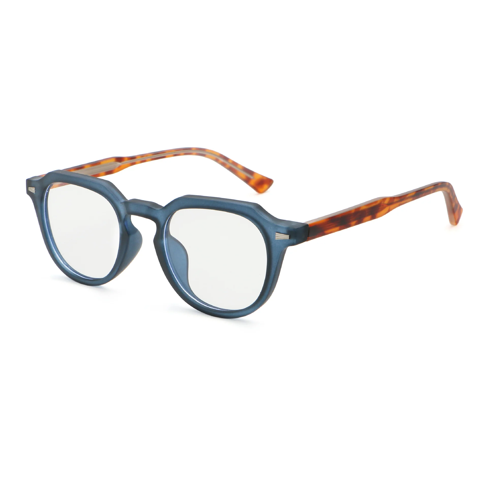 Round Glasses Blue Light Blocking Prescription Lenses VK2064 - Image 4