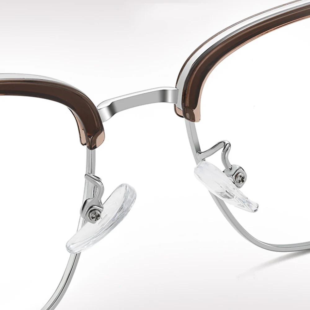 Square Browline Business Glasses Anti Blue Light VK2075 - Image 3