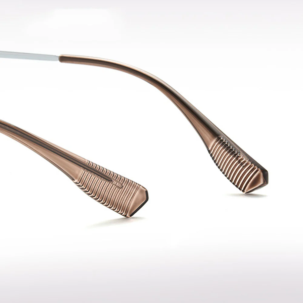 Square Browline Business Glasses Anti Blue Light VK2075 - Image 5