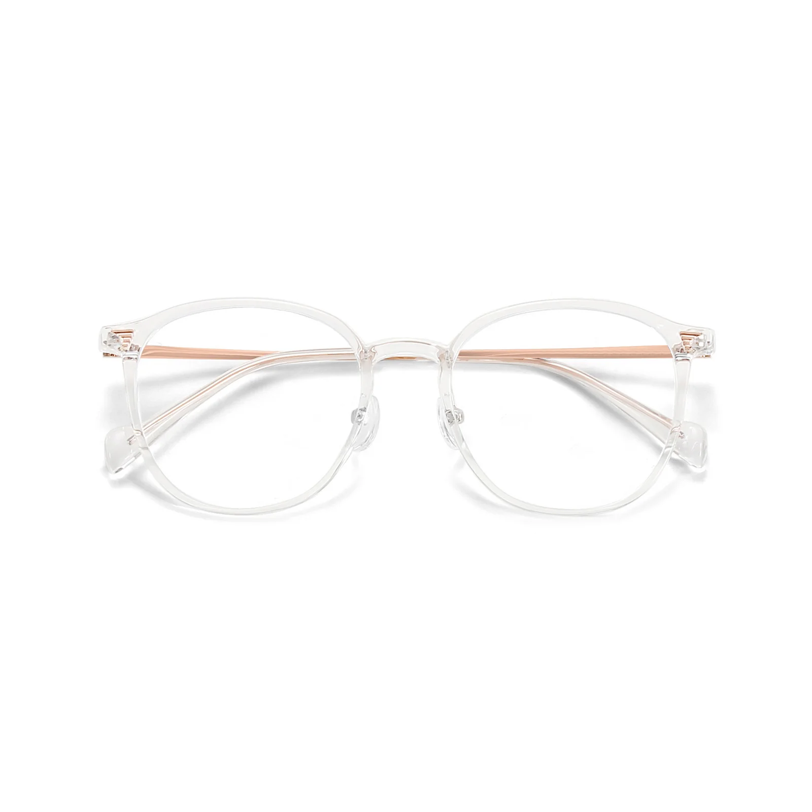 Fashion Round Glasses with Blue Light Blocking Prescription Lenses VK2078 - Image 10
