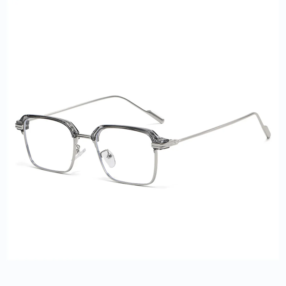 Men's Business Browline Glasses with Prescription Lenses VK2080 - Image 13