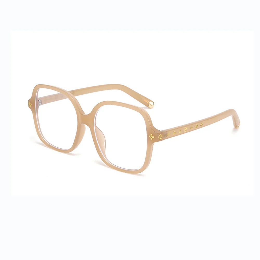 Oversize Women's Stylish Anti-Blue Light Square Glasses VK2082 - Image 15