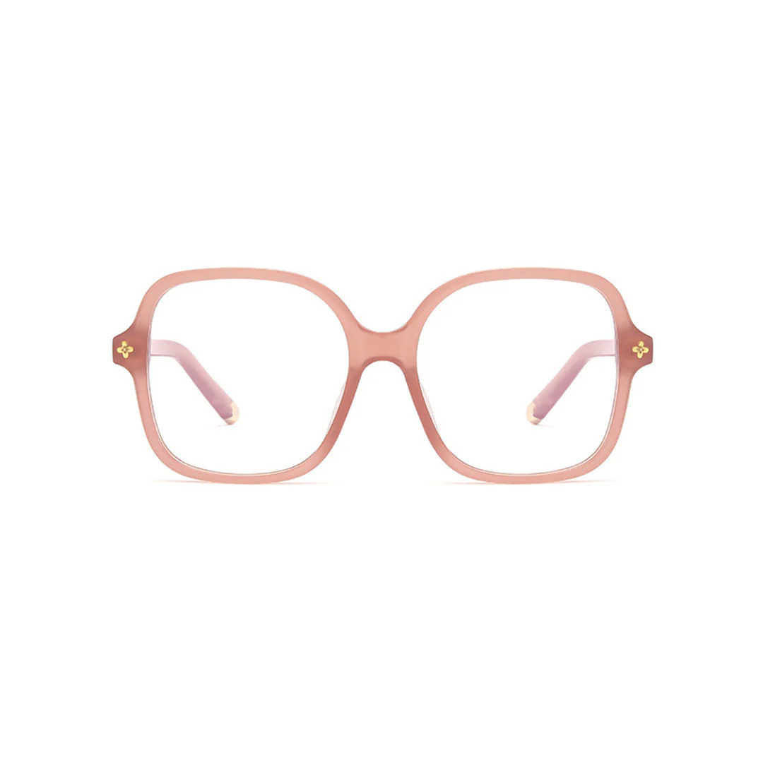 Oversize Women's Stylish Anti-Blue Light Square Glasses VK2082 - Image 8