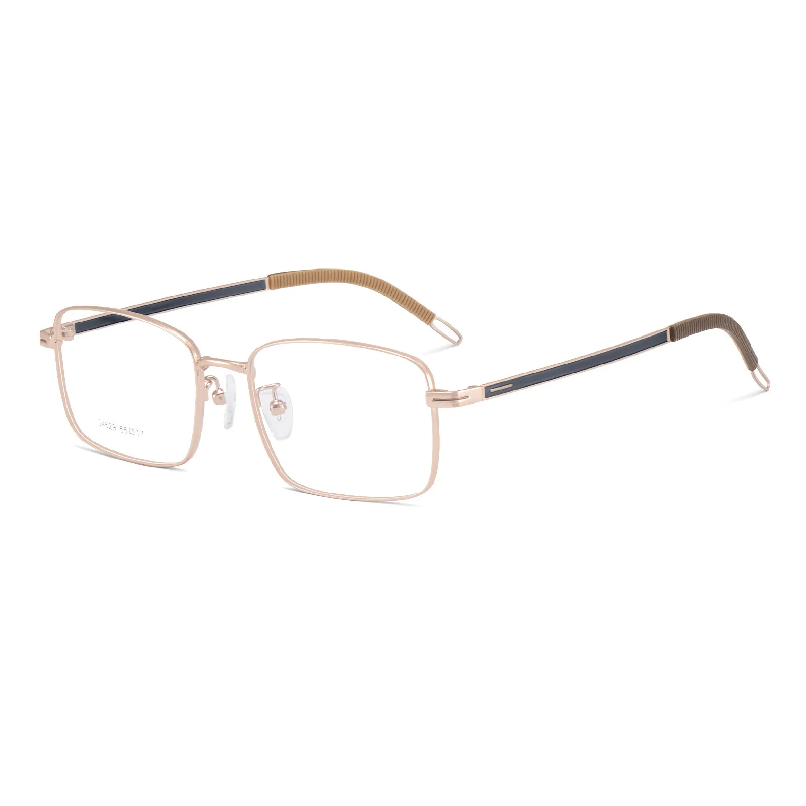 Unisex Metal Business Rectangle Glasses with Prescription Lenses VK2083 - Image 7