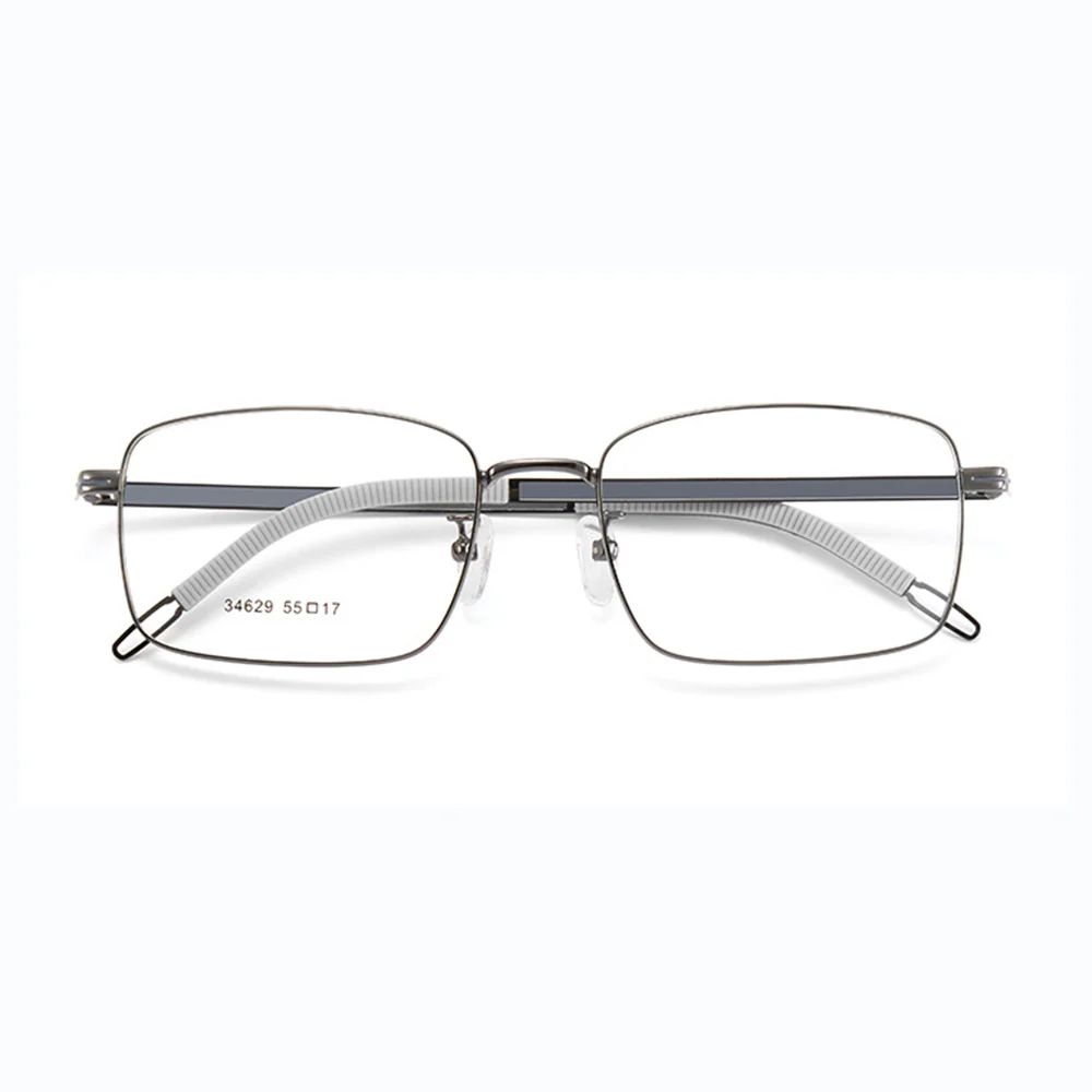 Unisex Metal Business Rectangle Glasses with Prescription Lenses VK2083 - Image 8