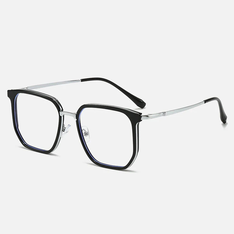 Oversized Blue Light Glasses Stylish Square TR + Metal VK2087 - Image 15