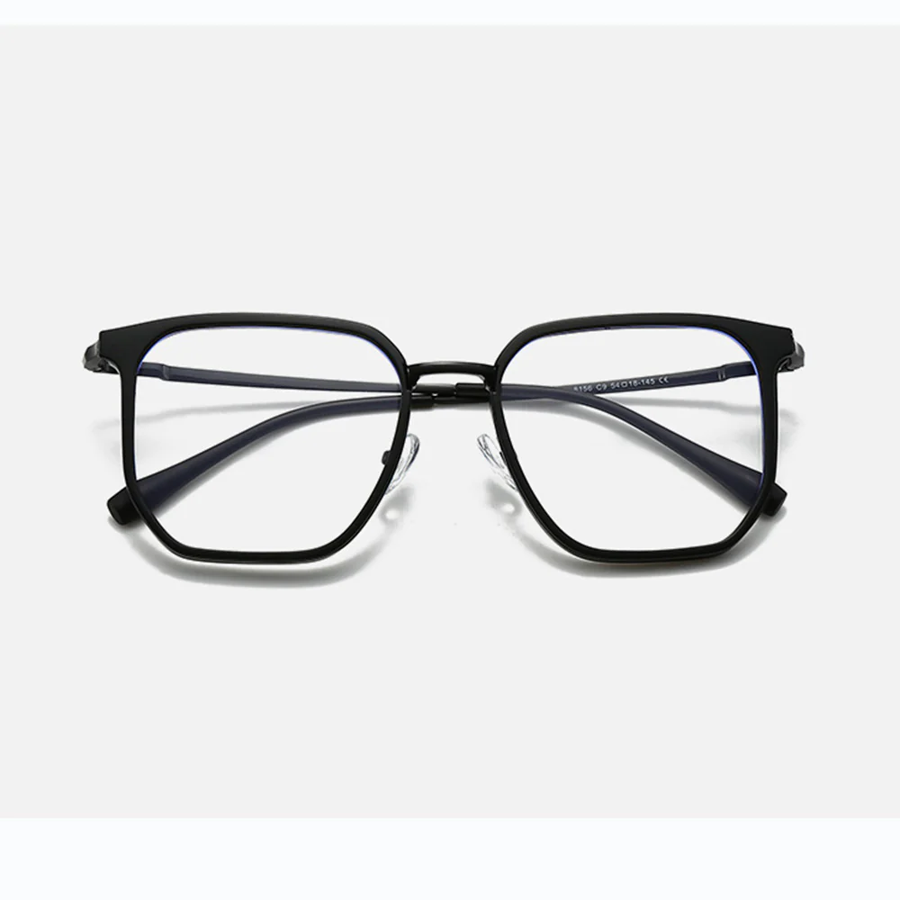 Oversized Blue Light Glasses Stylish Square TR + Metal VK2087 - Image 6