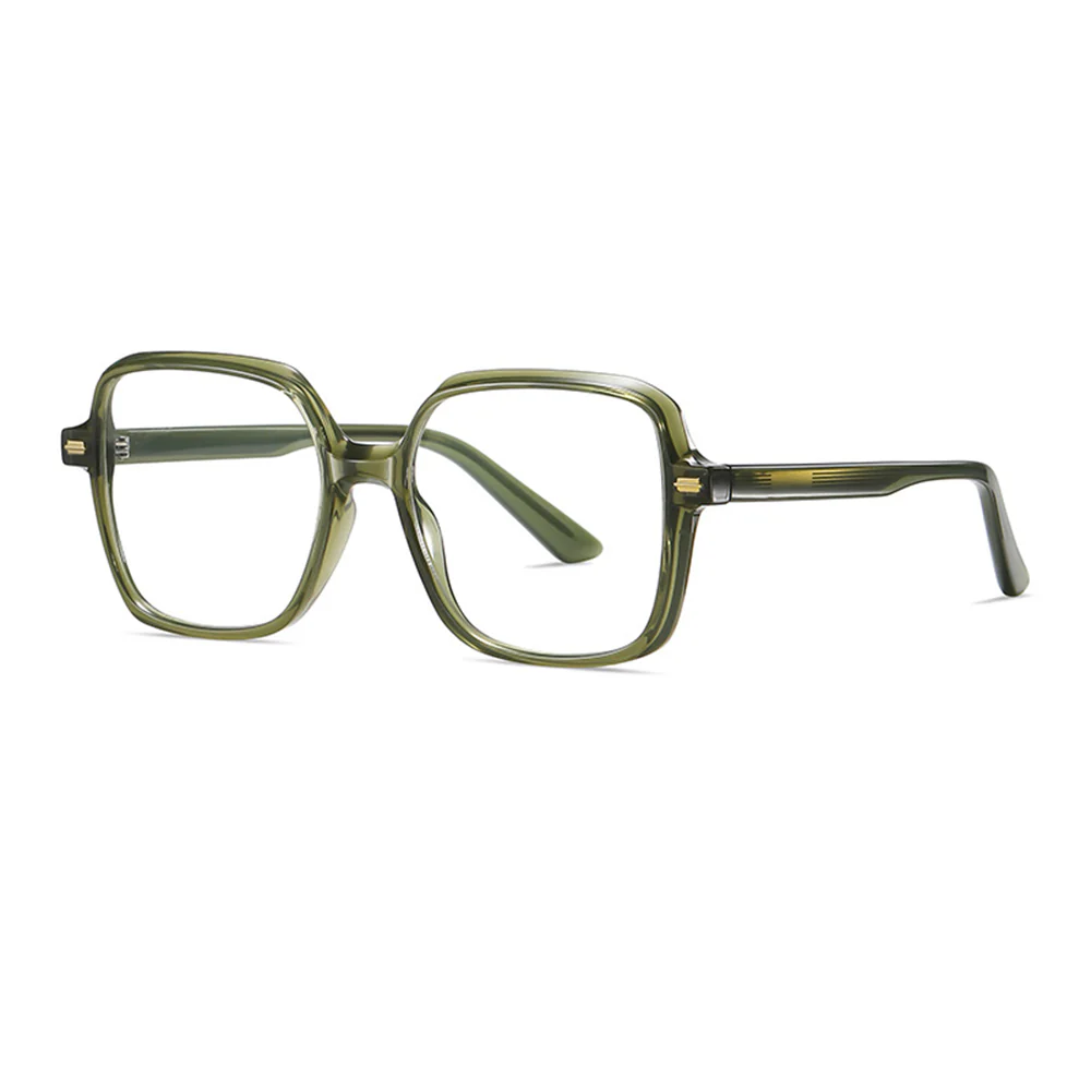 Women's Stylish Square Glasses Frame Acetate with Prescription Lenses VK2089 - Image 2