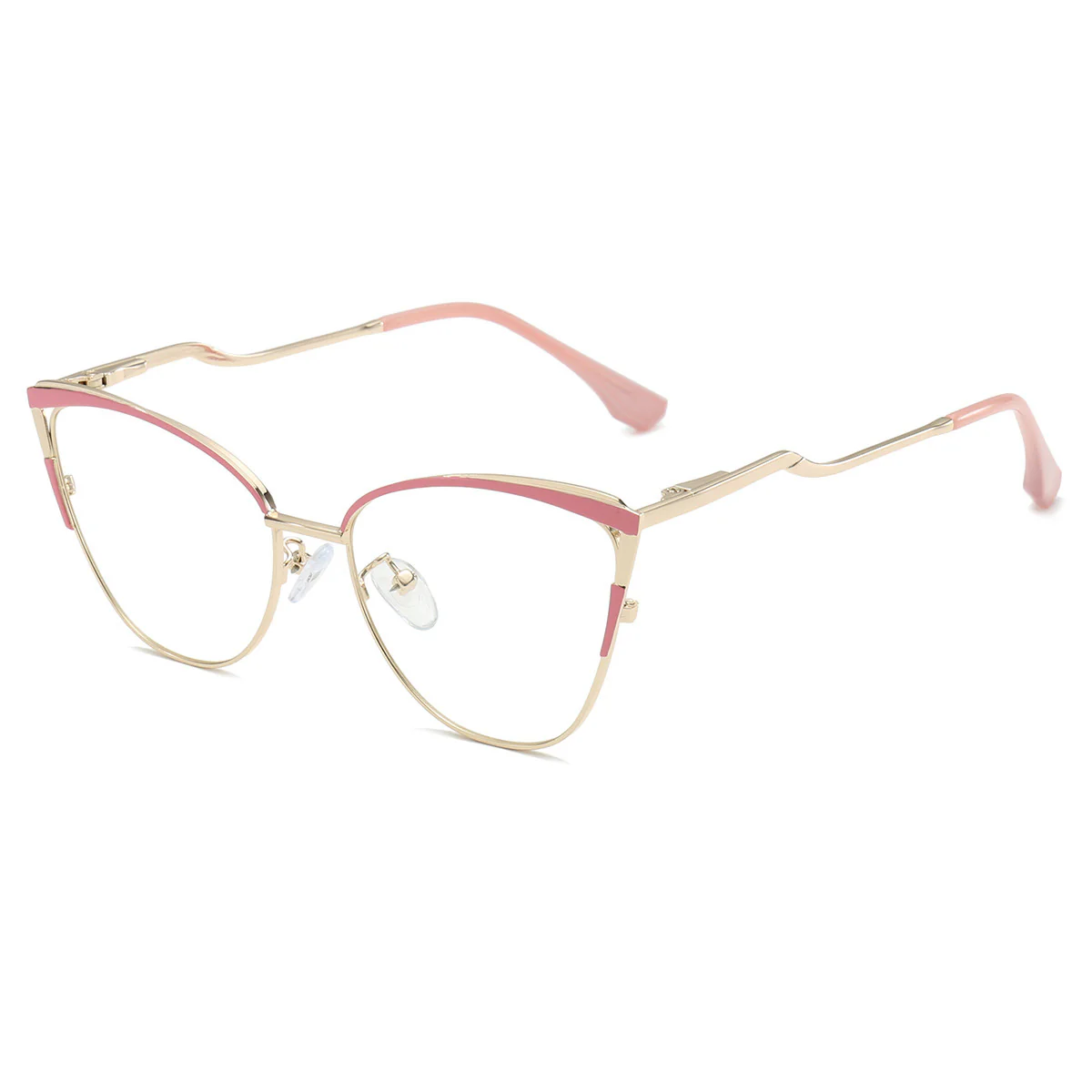 Metal Cat-Eye Reading Glasses Anti-Blue Light VK2091 - Image 8