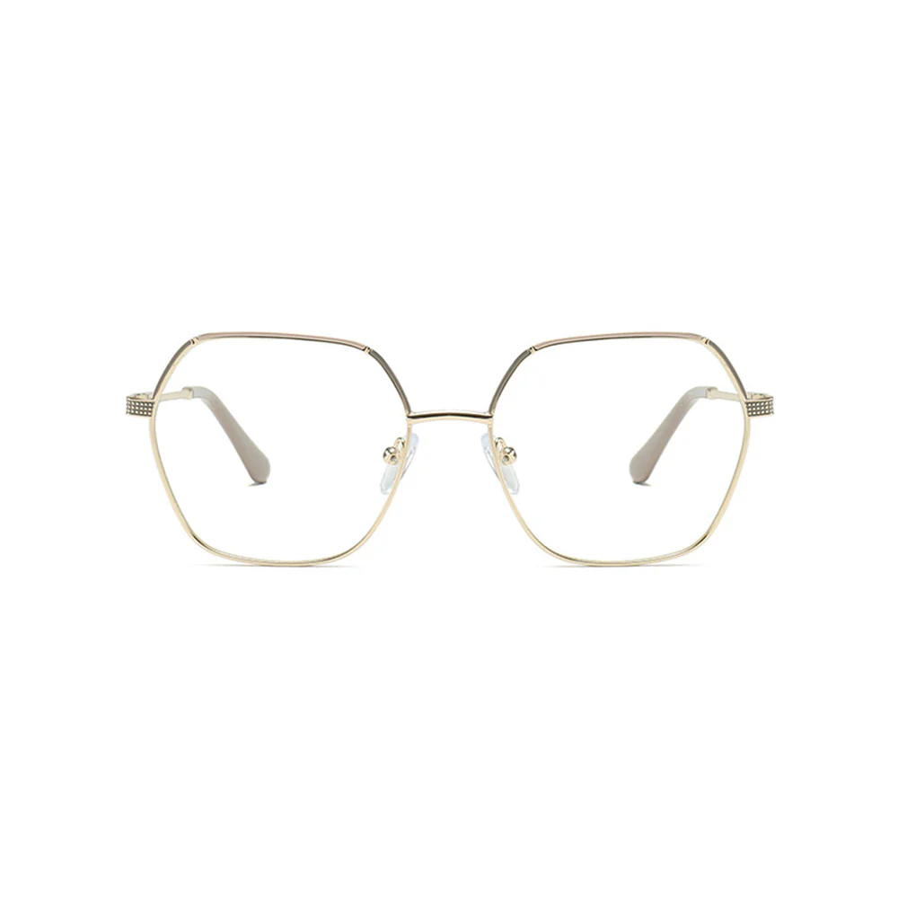 Metal Frame Geometric Glasses with Prescription Lenses VK2092 - Image 11