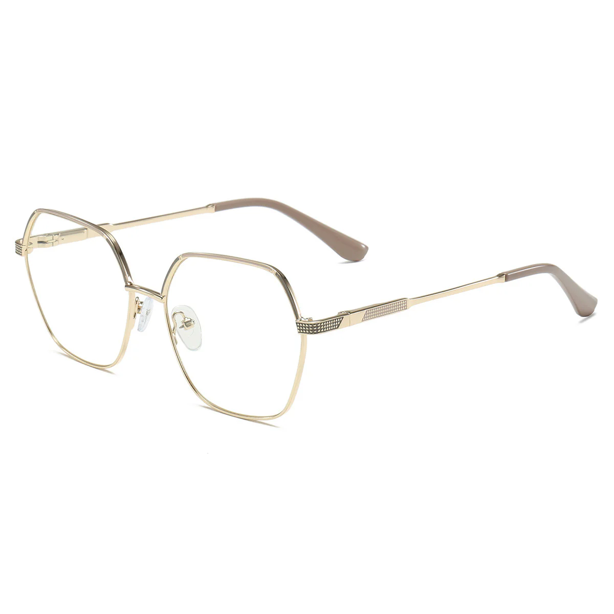 Metal Frame Geometric Glasses with Prescription Lenses VK2092 - Image 12