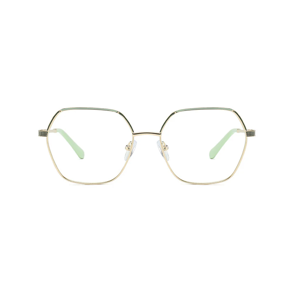 Metal Frame Geometric Glasses with Prescription Lenses VK2092 - Image 15