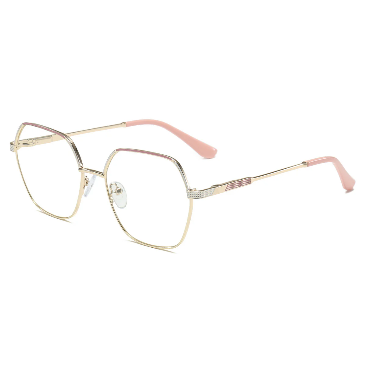 Metal Frame Geometric Glasses with Prescription Lenses VK2092 - Image 2
