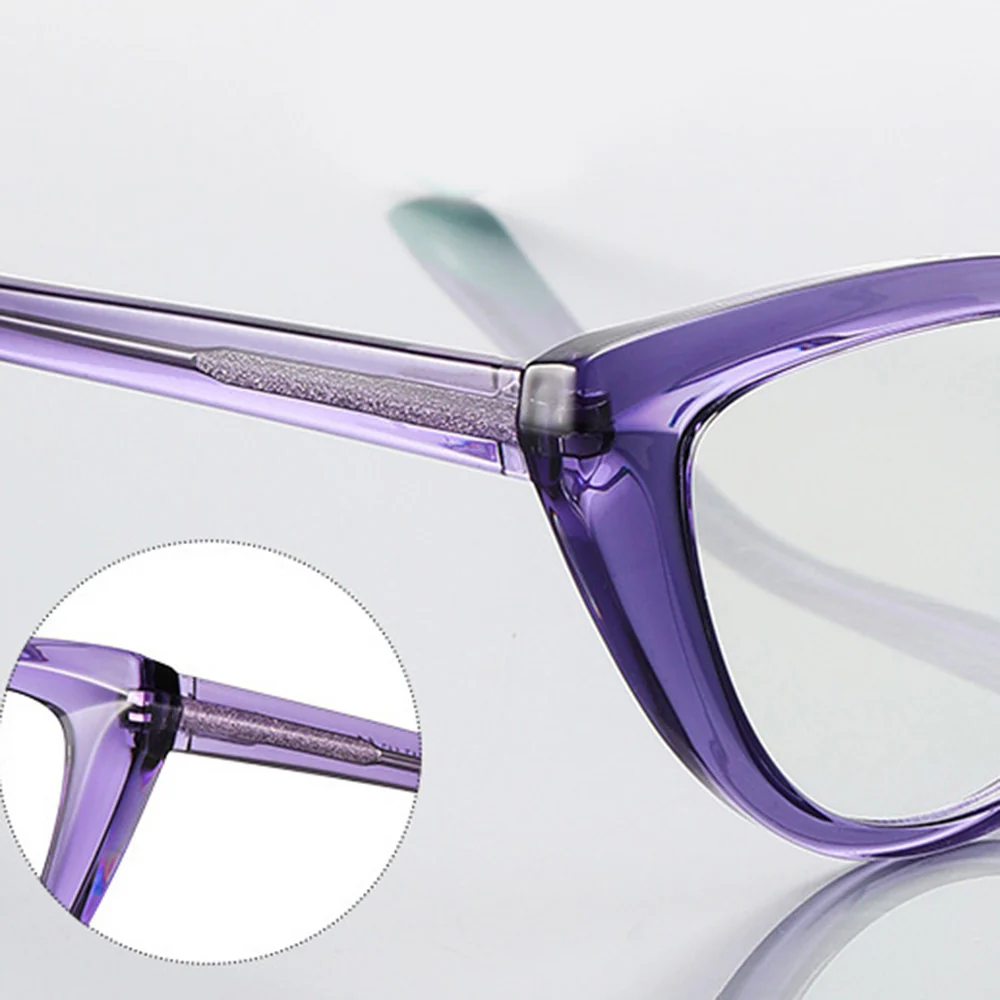 Cat-Eye Blue Light Blocking Reading Glasses Spring Hinge VK2095 - Image 5