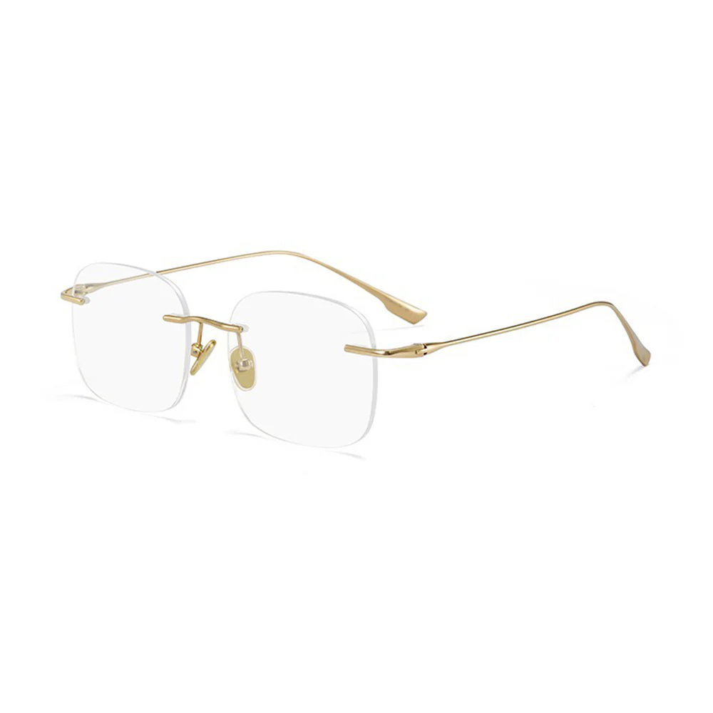Rimless Ultralight Rectangular Eyeglasses Unisex VK2098 - Image 12