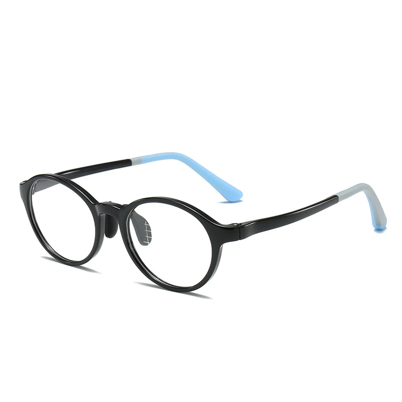 Kids Round Prescription Eyeglass Frames Blue Light Blocking VK2101 - Image 2