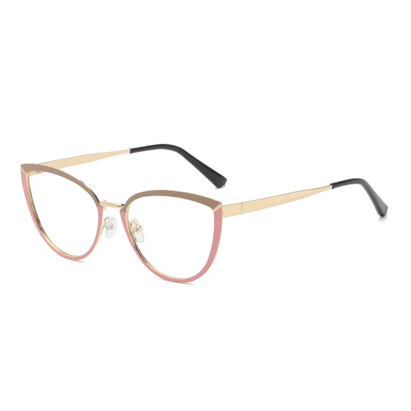 Women's Metal Cat Eye Glasses With Prescription Lenses VK2109 - Image 4