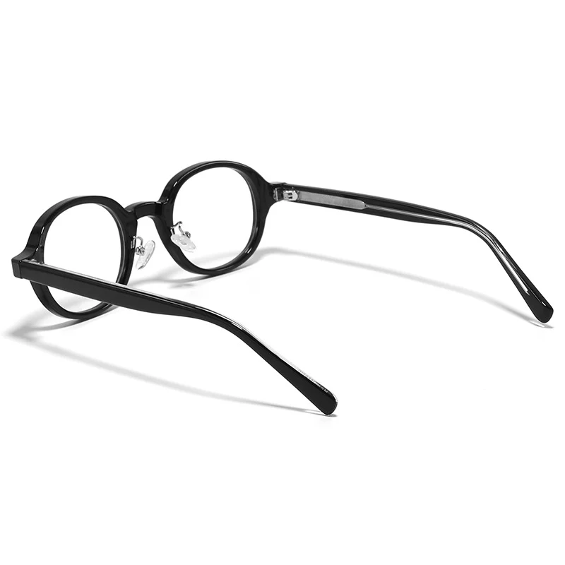 Retro Oval Blue Light Blocking Glasses Fake Glasses VK2119 - Image 3