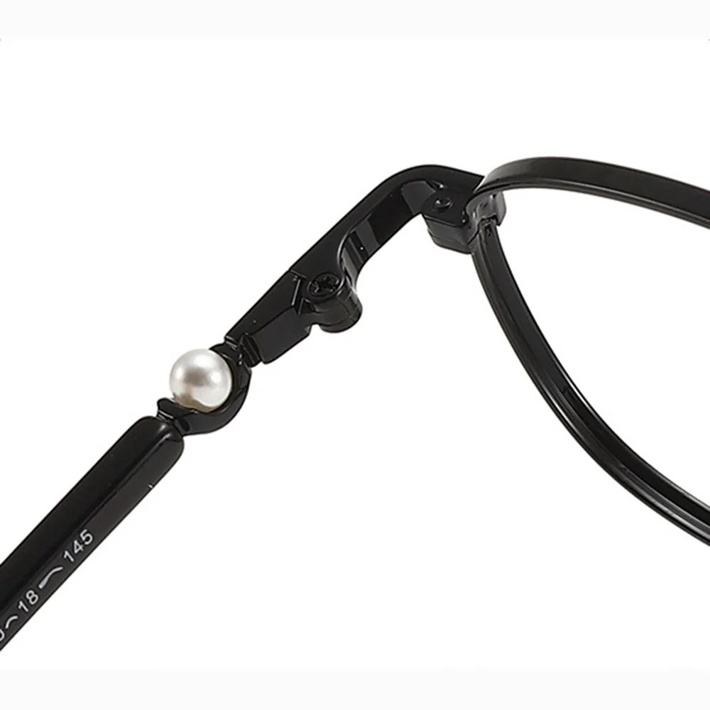 Metal Oval Prescription Glasses With Titanium Temple VK2123 - Image 4