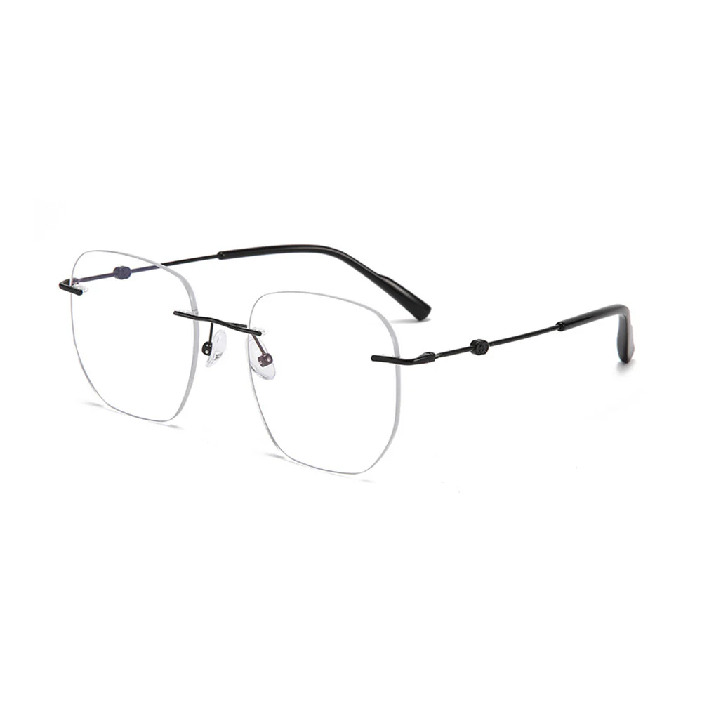 Rimless Square Glasses Blue Light Blocking VK2124 - Image 2