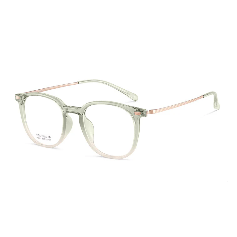Chic Round Frame with Prescription Lenses Computer Glasses VK2126 - Image 10