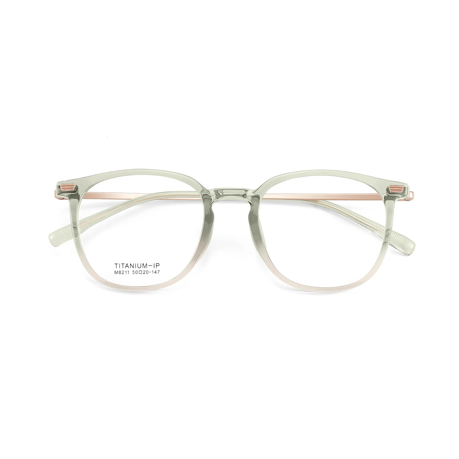 Chic Round Frame with Prescription Lenses Computer Glasses VK2126 - Image 9