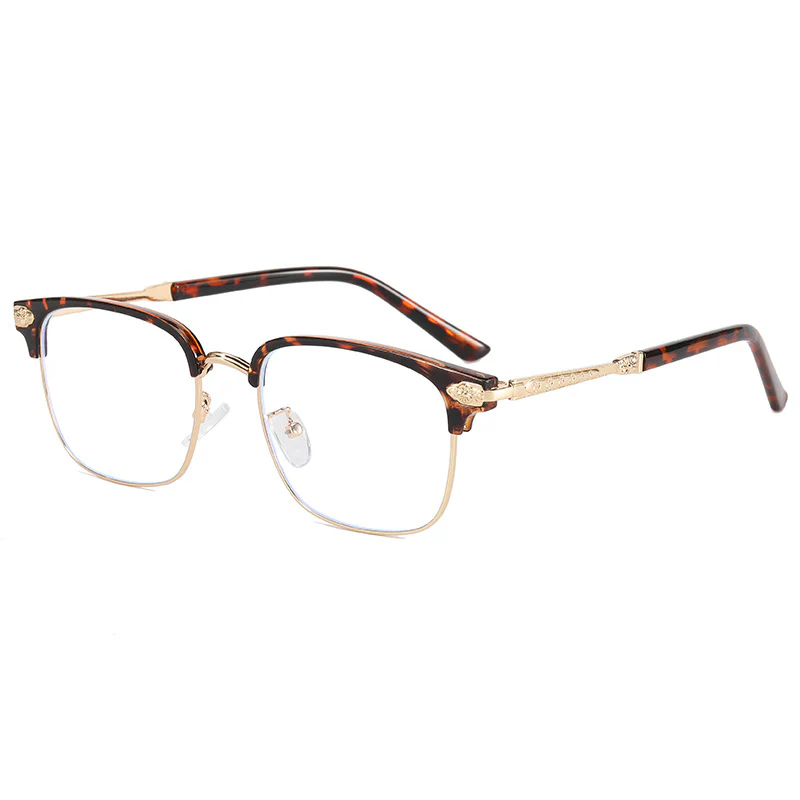 Fashion Retro Browline Glasses Blue Light Blocking VK2132 - Image 8