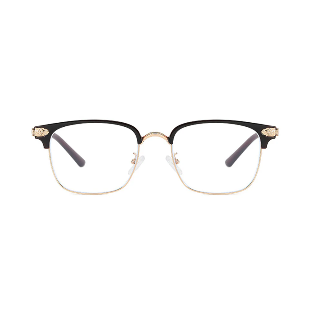 Fashion Retro Browline Glasses Blue Light Blocking VK2132 - Image 9