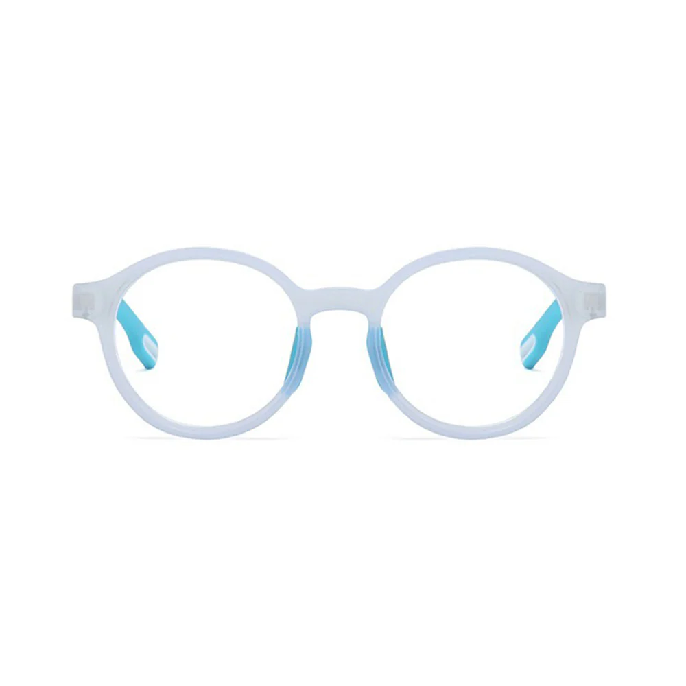 Kids Round Glasses with Spring Hinge Removable Nose Pads VK2134 - Image 14
