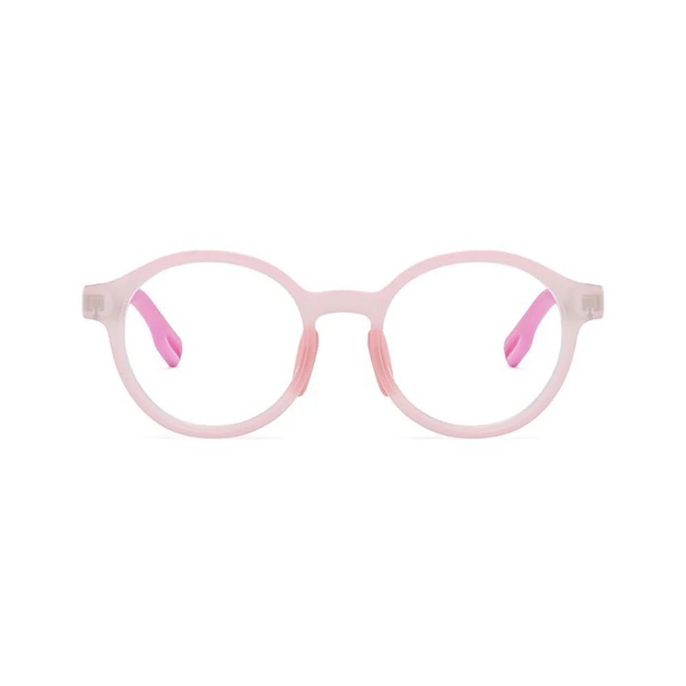 Kids Round Glasses with Spring Hinge Removable Nose Pads VK2134 - Image 6