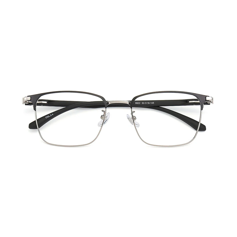 Men's Metal Rectangular Optical Business Glasses VK2138 - Image 7