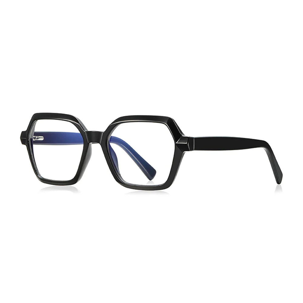Unisex Geometric Eyeglasses Frames Fashion Retro with Spring Hinge VK2141 - Image 2