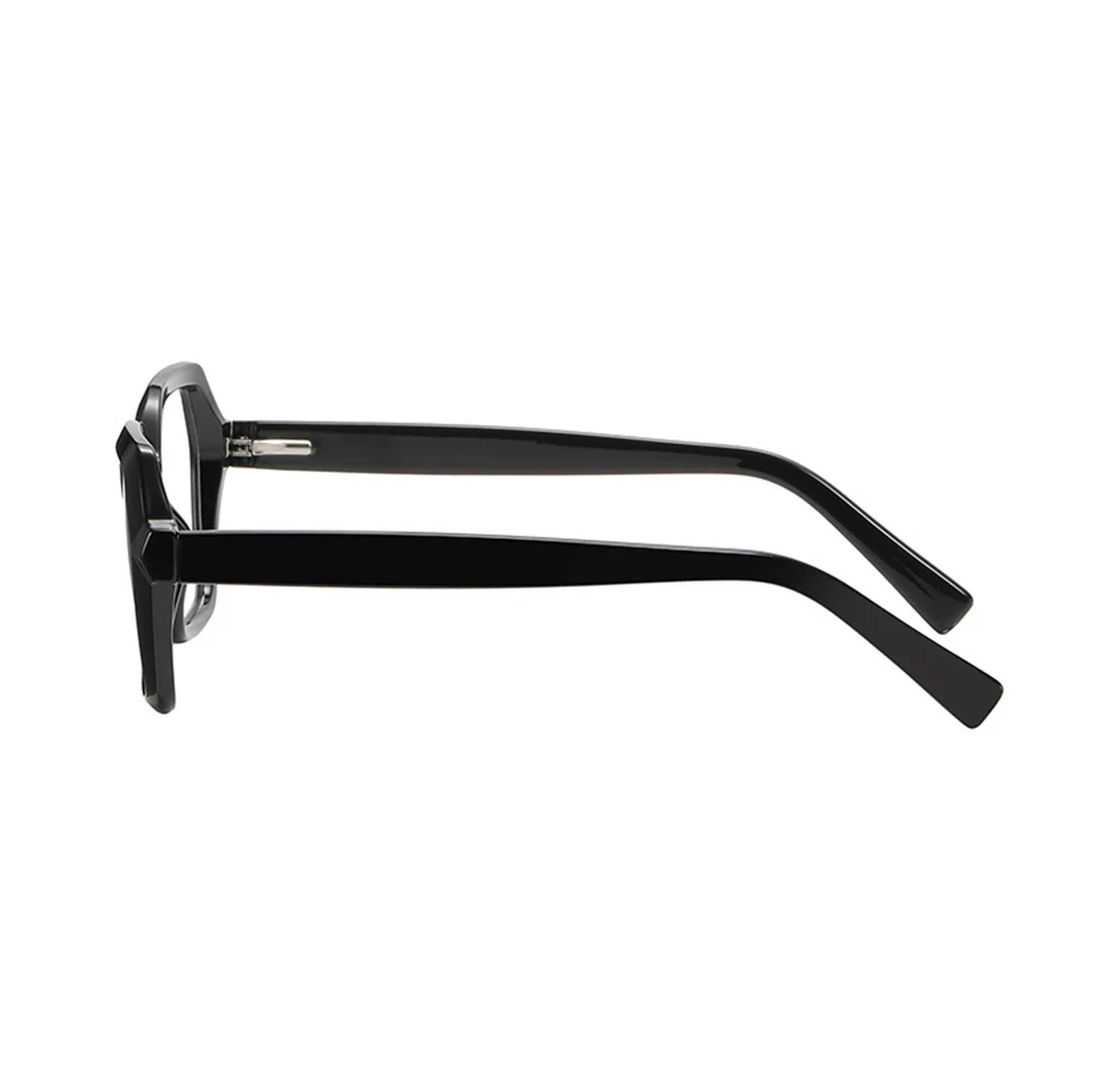 Unisex Geometric Eyeglasses Frames Fashion Retro with Spring Hinge VK2141 - Image 3