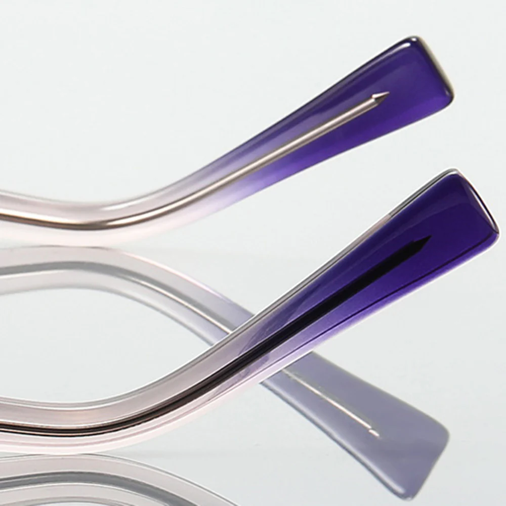 Unisex Geometric Eyeglasses Frames Fashion Retro with Spring Hinge VK2141 - Image 6