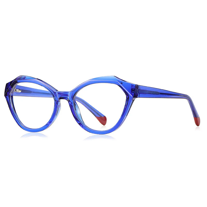 Crystal Cut Cat Eye Fashion Glasses with Spring Hinges VK2152 - Image 15