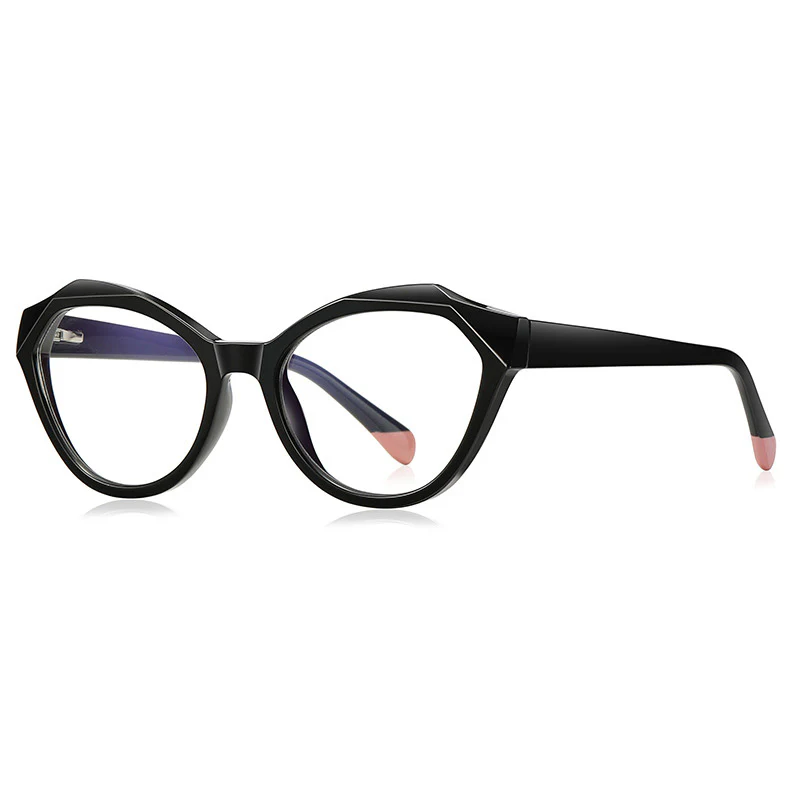 Crystal Cut Cat Eye Fashion Glasses with Spring Hinges VK2152 - Image 7
