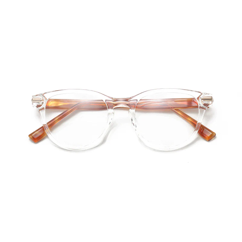 Chic Round Prescription Glasses with Blue Light Filtering VK2154 - Image 5