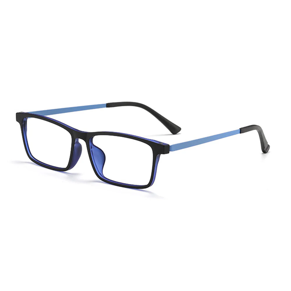 Men's Rectangular Business Glasses Rubber Titanium Temples VK2162 - Image 13