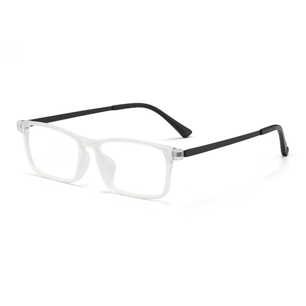 Men's Rectangular Business Glasses Rubber Titanium Temples VK2162 - Image 7