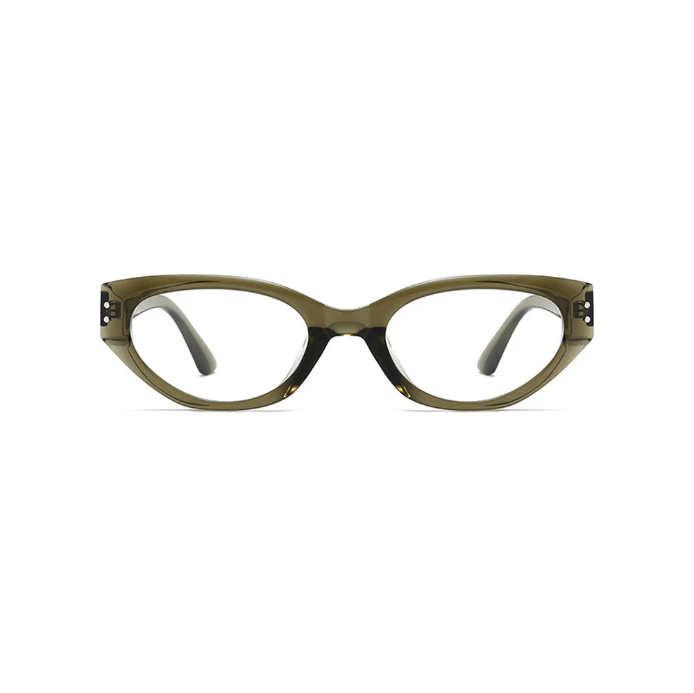 Trendy Cat Eye Glasses Vintage Retro Narrow Frame VK2165 - Image 10