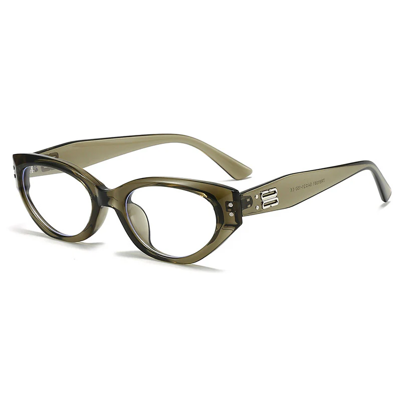 Trendy Cat Eye Glasses Vintage Retro Narrow Frame VK2165 - Image 11