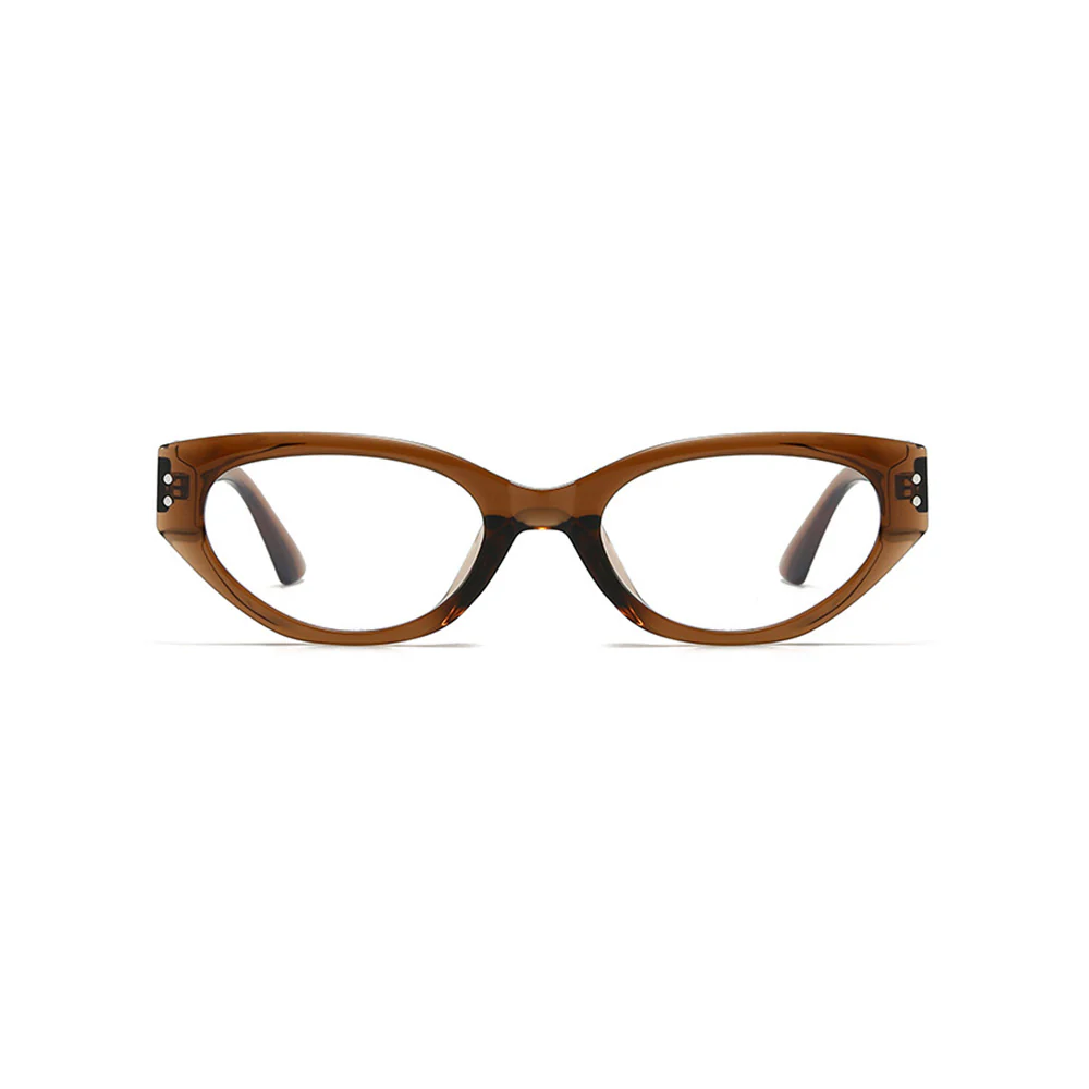 Trendy Cat Eye Glasses Vintage Retro Narrow Frame VK2165 - Image 8