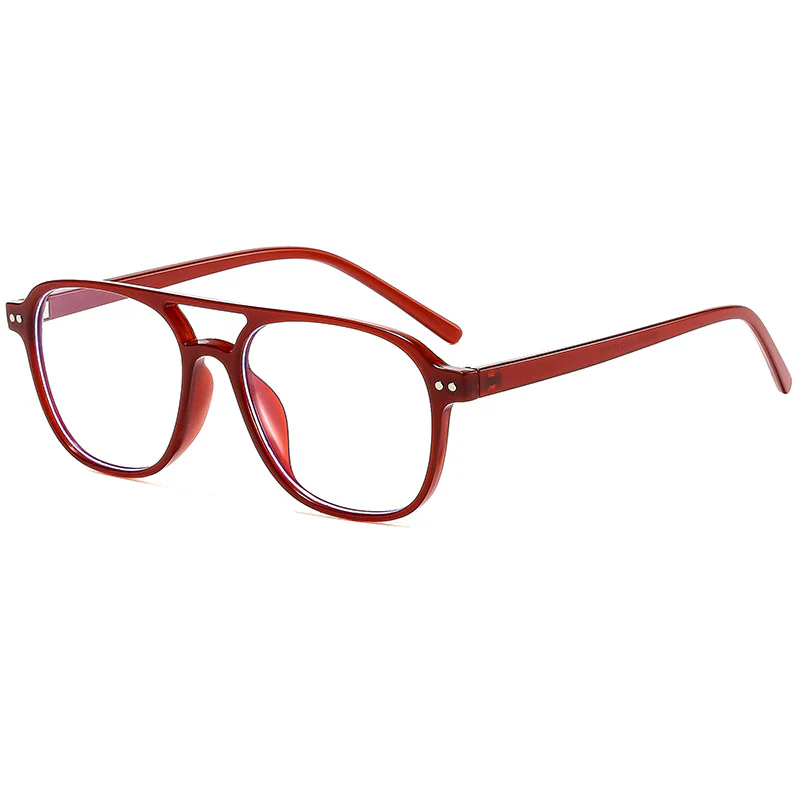Aviator Retro Glasses Blue Light Blocking Prescription Lenses VK2171 - Image 9