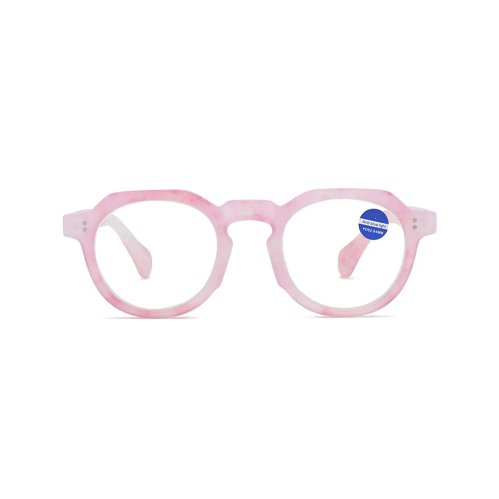 Vintage Round Prescription Glasses Blue Light Blocking VK2180 - Image 3