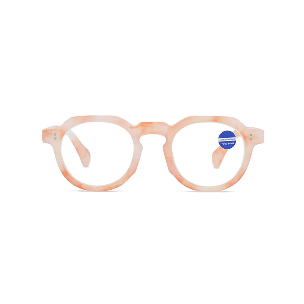 Vintage Round Prescription Glasses Blue Light Blocking VK2180 - Image 8