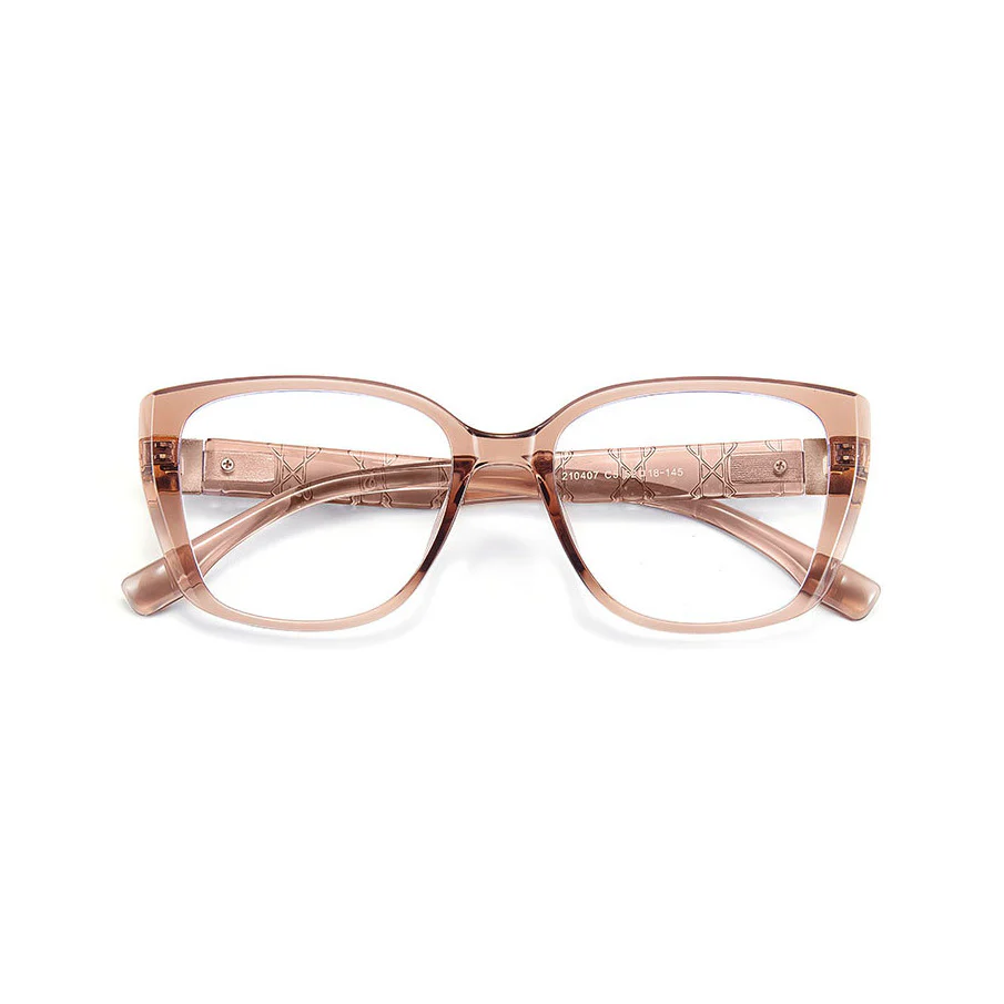 Trendy Cat Eye Glasses with Thick Frame for Women VK2181 - Image 8