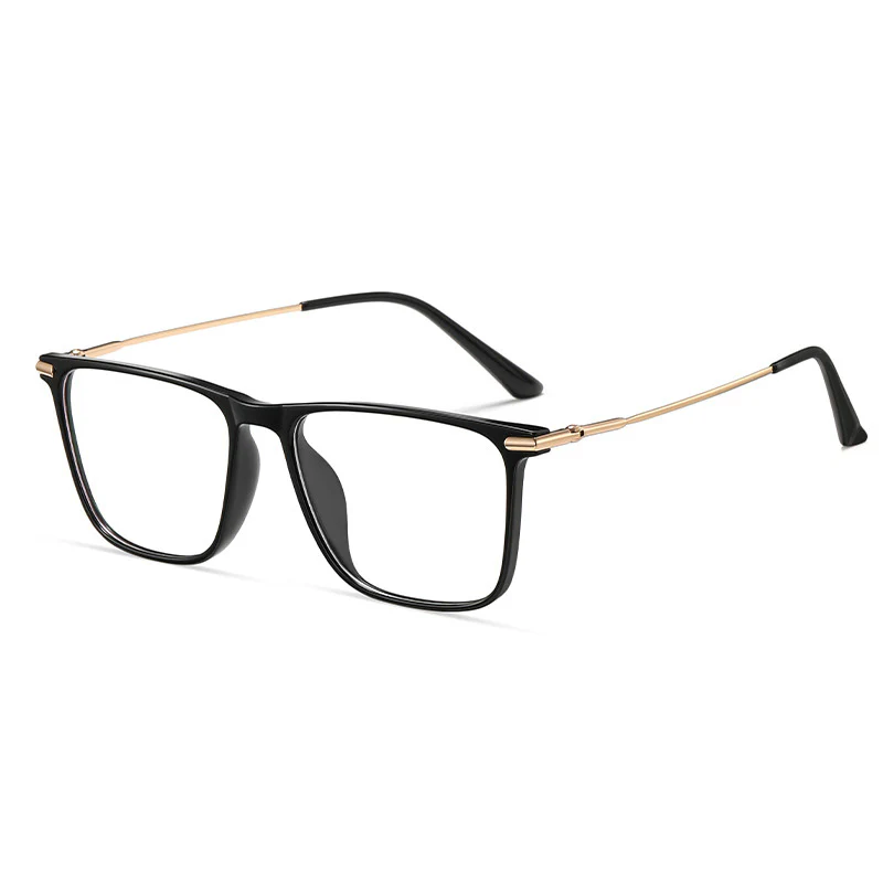 Men's Simple Rectangular Glasses Lightweight Titanium Temples VK2190 - Image 4